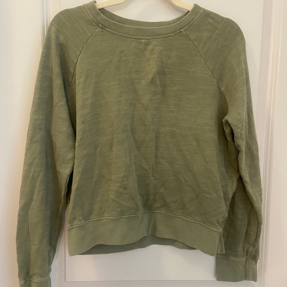 J crew Green Crewneck Sweatshirt